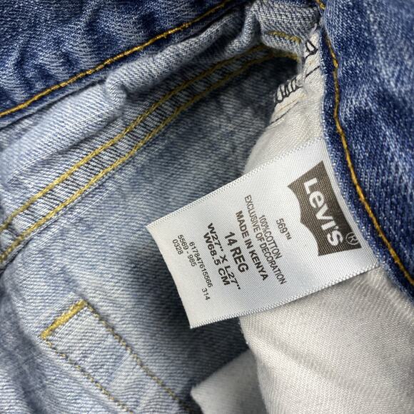 Levi’s 569 Loose Straight Leg Jeans Womens 14 Reg Denim Med Wash VTG Y2K 26x26” - Picture 4 of 13